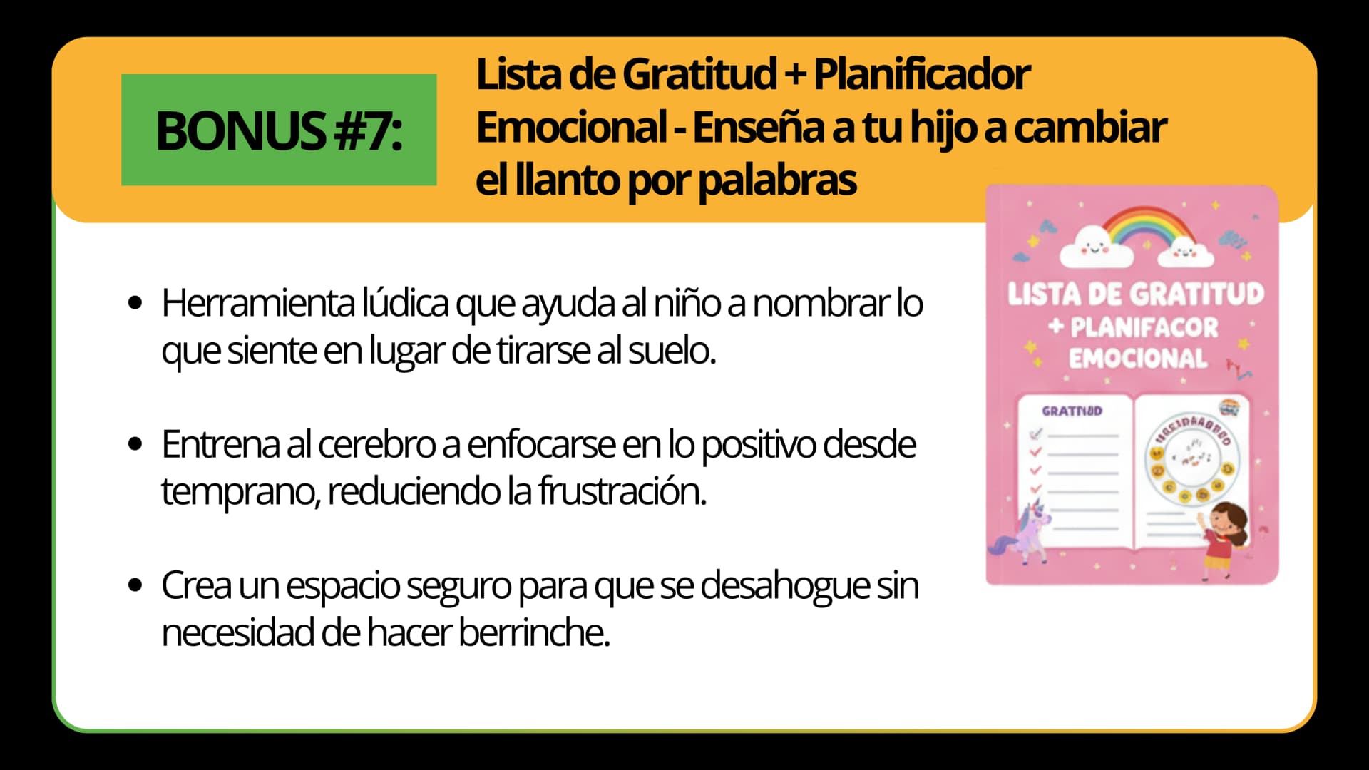 BONUS #7: Lista de Gratitud + Planificador Emocional