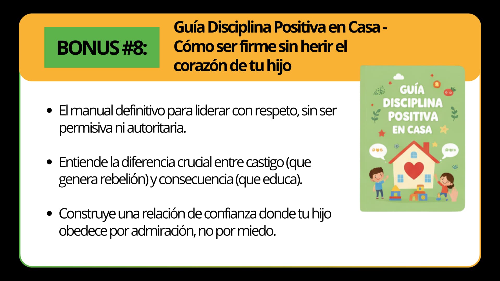 BONUS #8: Guia Disciplina Positiva en Casa