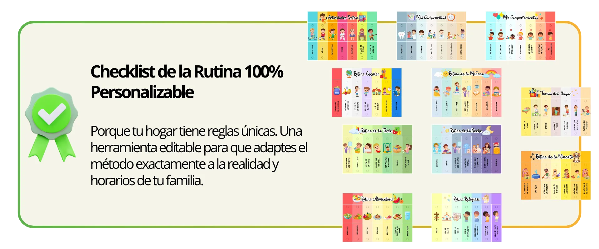 Checklist de la Rutina 100% Personalizable