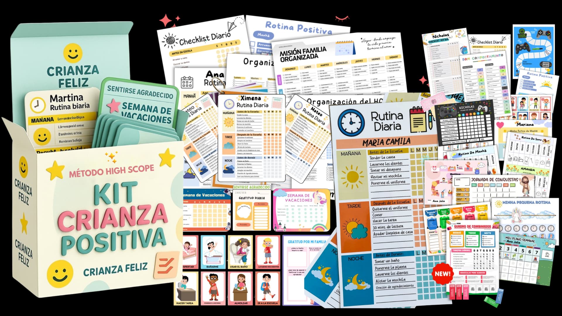 MOCKUP MÉTODO HIGH SCOPE - Kit Crianza Positiva