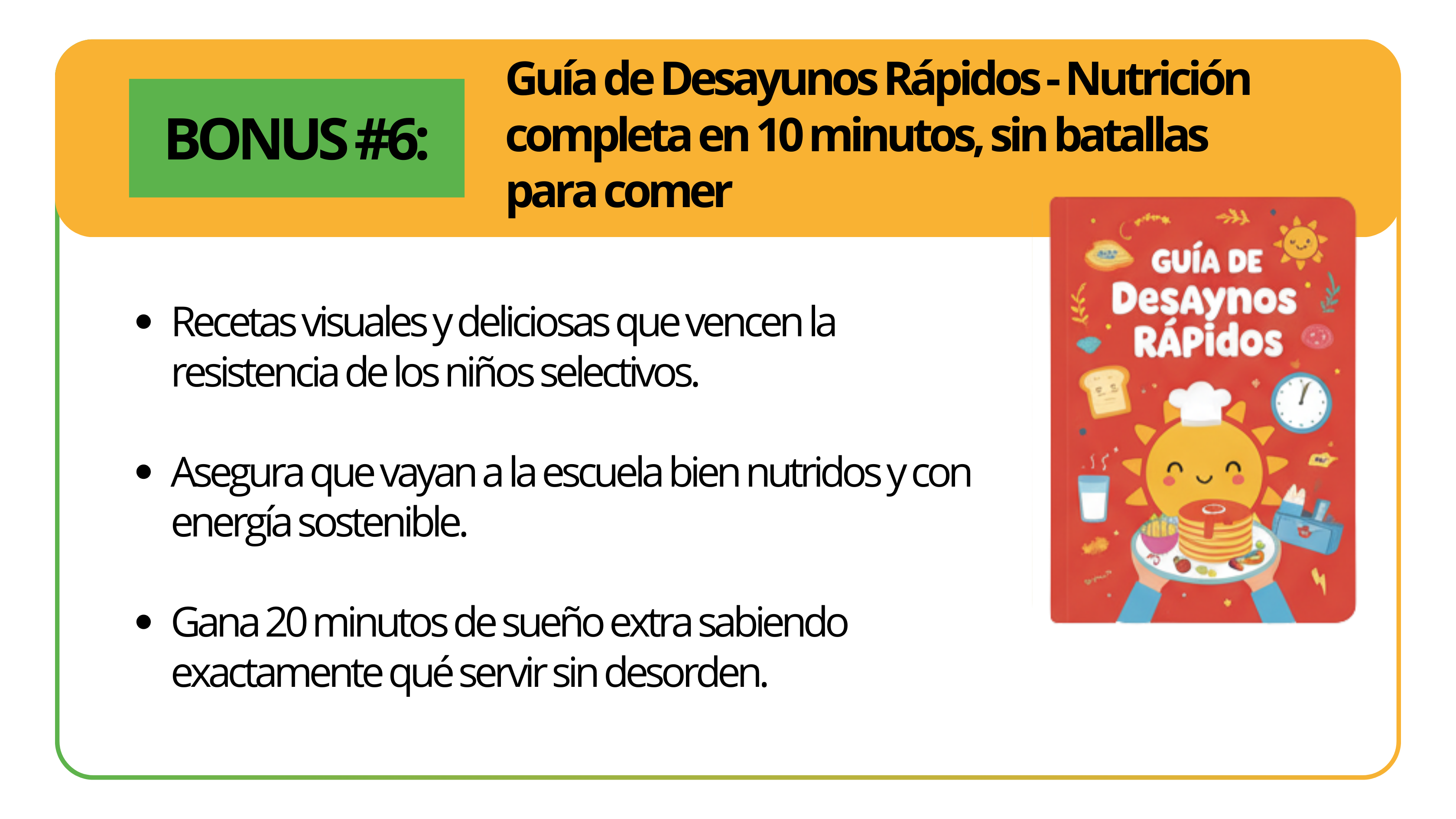 BONUS #6: Guia de Desayunos Rapidos