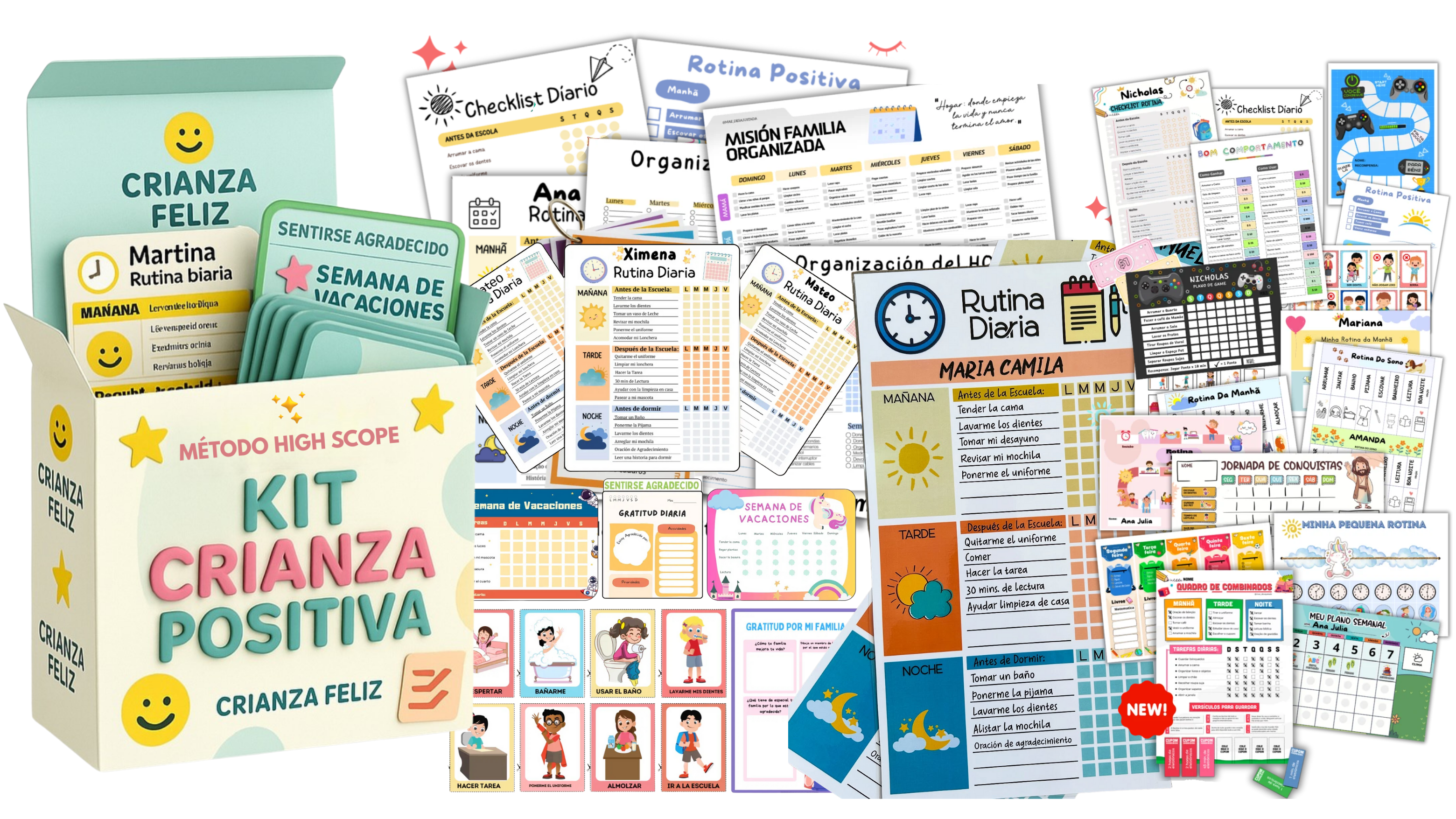 MOCKUP MÉTODO HIGH SCOPE - Kit Crianza Positiva